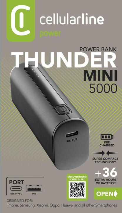 Actual product image Cellularline Thunder 5000 (5000 mAh)