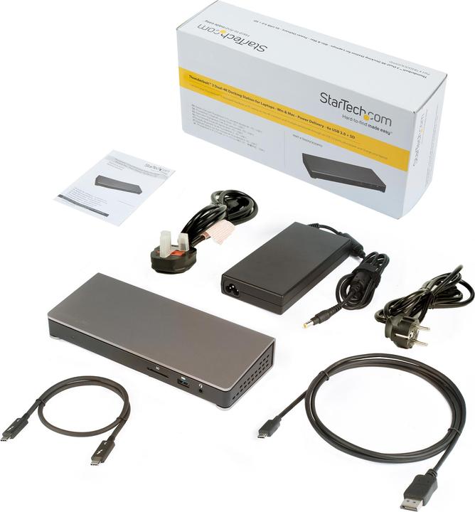 Produktbild StarTech TB3DOCK2DPPU (Thunderbolt, 6 Ports)