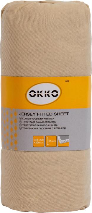 Okko BED SHEET POLYCOTT 200X200+25CM SAND603 (280 x 90 cm)