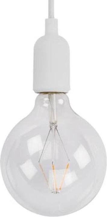 Immagine prodotto Vellight Lampada a sospensione di design con cavo tessile - Bianco (E27)