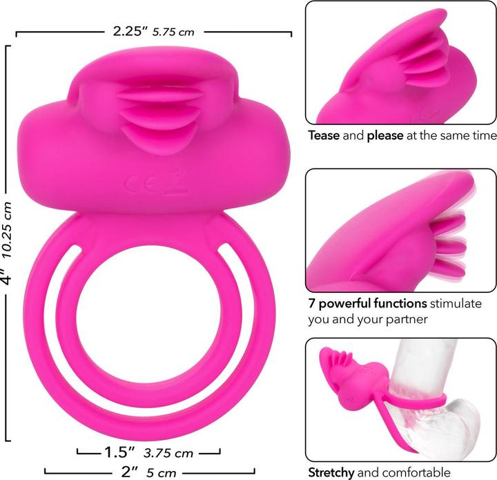 Actual product image CalExotics Dual Clit Flicker Enhancer (3.75 cm)