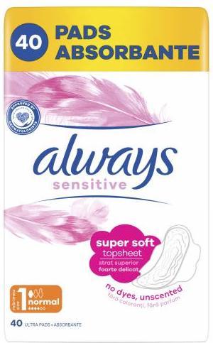 Produktbild Always Sensitive Normal Plus (40 x)