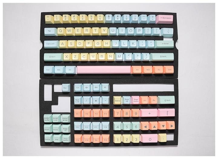 Productafbeelding Ducky Cotton Candy PBT Double-Shot Keycap Set, US Layout
