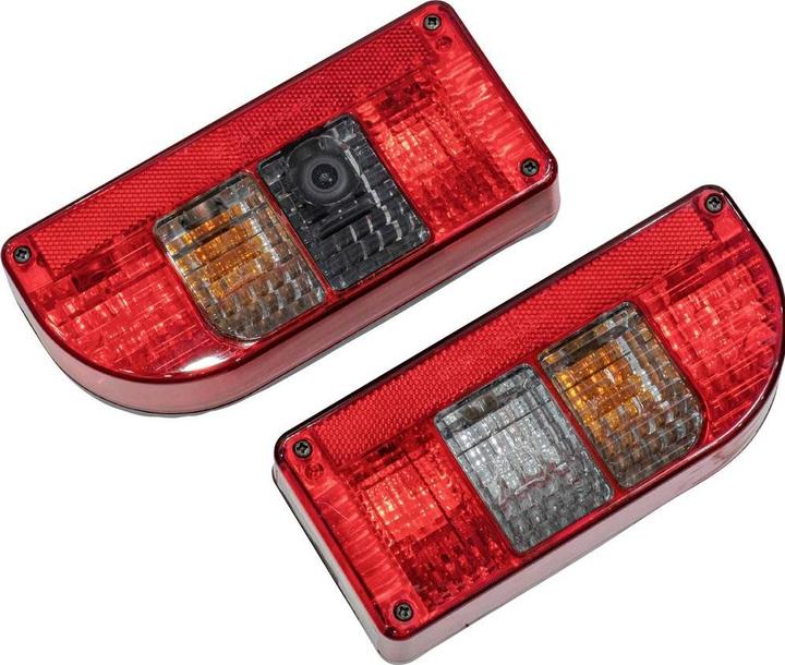 SecoRüt Anhänger-Beleuchtungsset integrierte HD Rückfahrkamera, Blinker, Bremsl