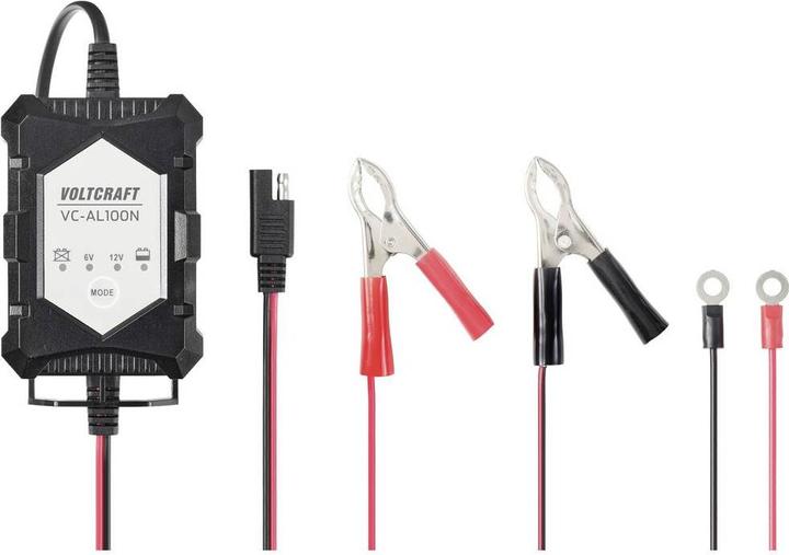 Image du produit Voltcraft VC-AL100N VC-13188600 Chargeur automatique 6 V, 12V 1A (12V, 6V, 1 A)