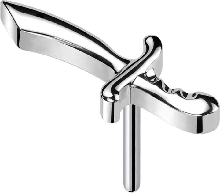Produktbild Star Piercing Threadless Piraten Säbel silber (Titan)