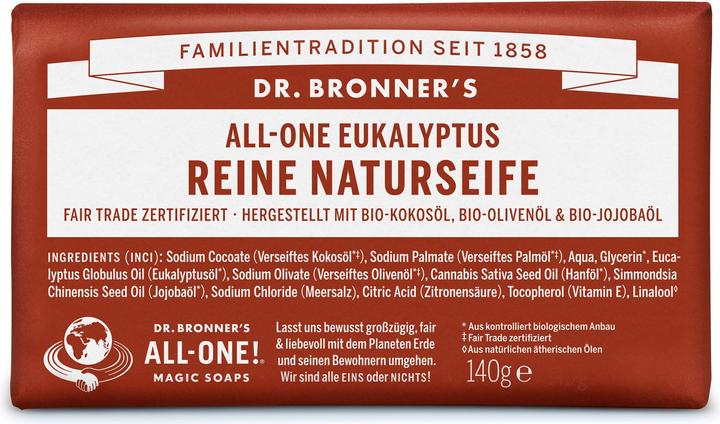 Dr. Bronner's All-One Naturseife Eukalyptus 140g