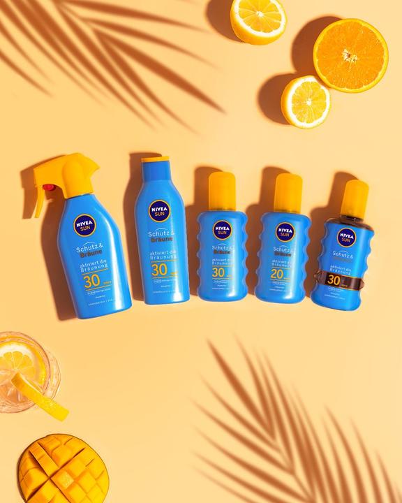 Actual product image NIVEA Sun Protection & Tan Sun Spray SPF30 200 ml (Sun spray, SPF 30, 200 ml, 227 g)