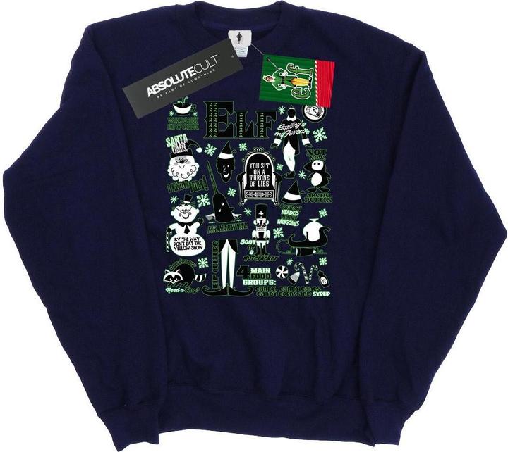 Elf Infographic Poster Sweatshirt (M)
