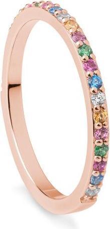Breuning RING - Brill. | Sky Blue | Apple Green | Saf. Pink (57, 585/14 K Gold)