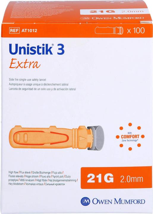 Actual product image Owen Mumford Safety lancets Extra 21G (2.0mm) (Lancets)