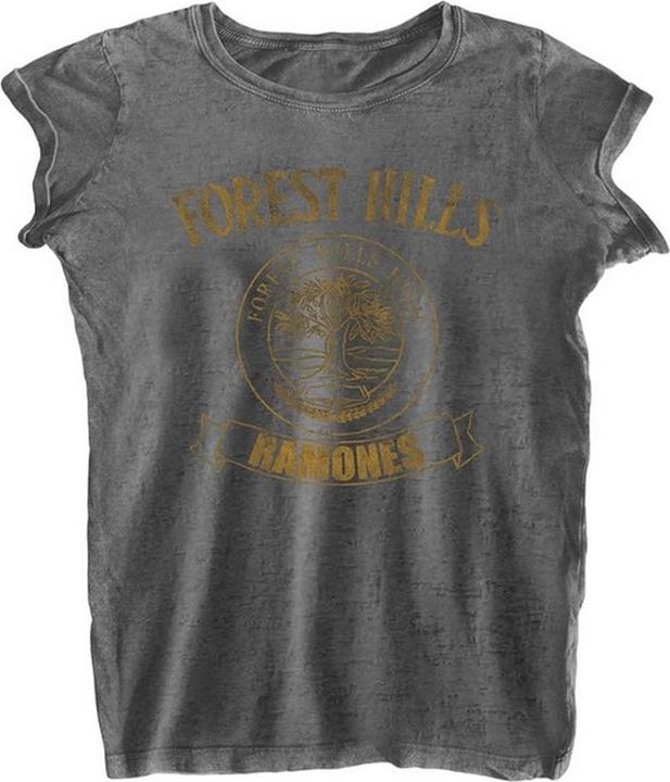 Immagine prodotto Ramones Forest Hills Maglietta Burnout Donna (M)