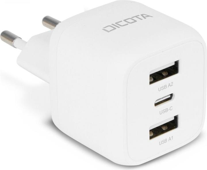 Immagine prodotto Dicota Caricabatterie da parete GaN a 3 porte (32W) UE nero (32 W)