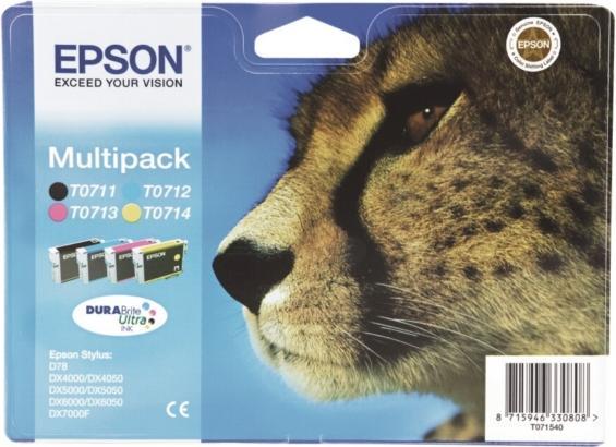 Produktbild Epson Tintenpatrone T071540 (M, C, Y, BK)