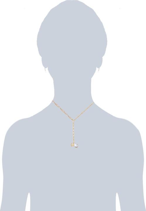 Image du produit Lulu & Jane Femmes Acier Inoxydable Preciosa Perle d'Eau Douce Or Jaune 40,0 cm Chaîne de base + 5,0 cm (Acier inoxydable, 40 - 45 cm)