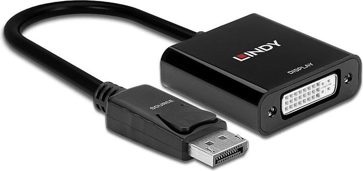 Actual product image Lindy DisplayPort to DVI-D Adapter (active, Eyefinity, Surround, Collage compatible) (DVI, 15 cm)