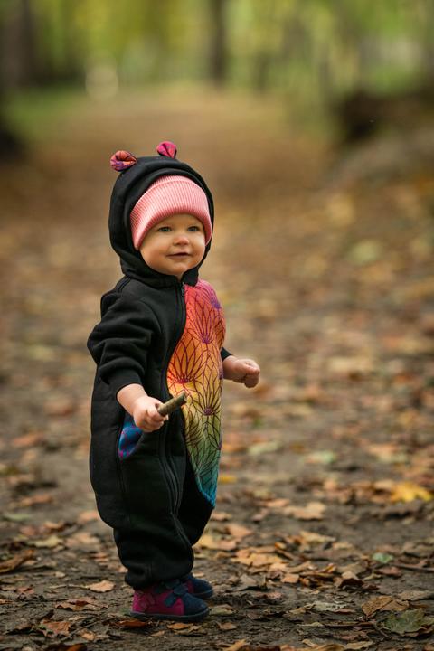 Produktbild Lennylamb Bear Romper - Rainbow Lotus (80)