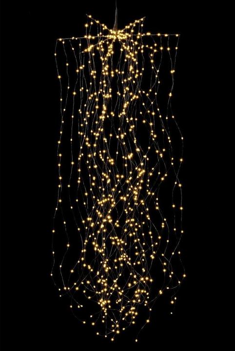 Produktbild STT LED Lichterkette Angel Hair Waterfall 1.5 m, Schwarz