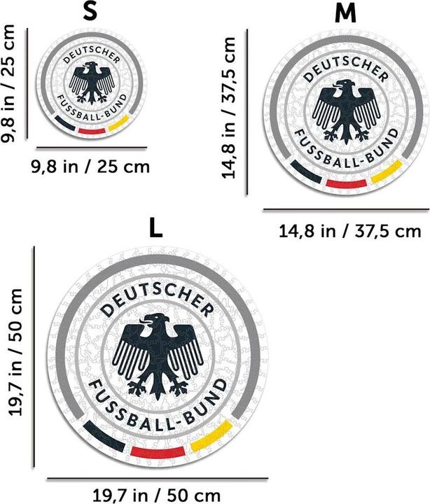 Produktbild Iconic Deutscher Fussball-Bund (DFB) - Logo - Holz Puzzle Grösse M (270 Teile) (270 Teile)