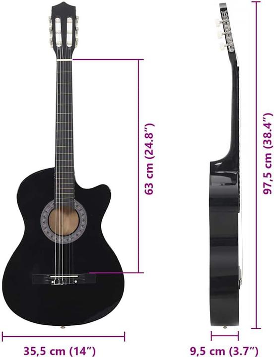 Actual product image VidaXL Theodora (Classical guitar, Lime wood)