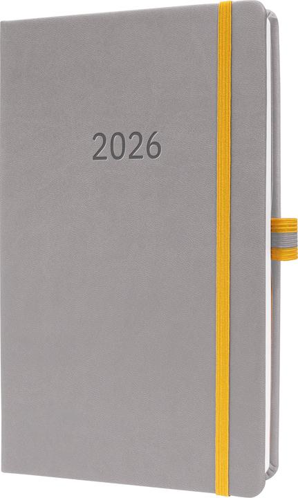 Produktbild Sigel Wochenkalender Linescape 2026, ca. A5, hellgrau/gelb (Deutsch)