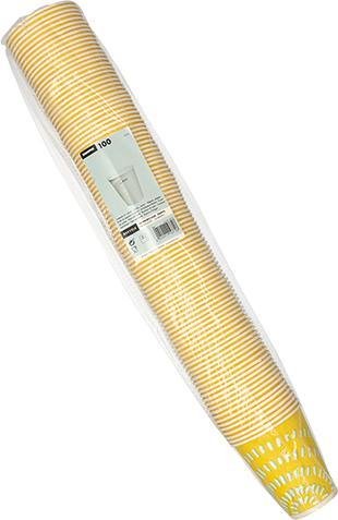 Produktbild Papstar Papp-Trinkbecher, 0,3 l, gelb, 100er (100 x)