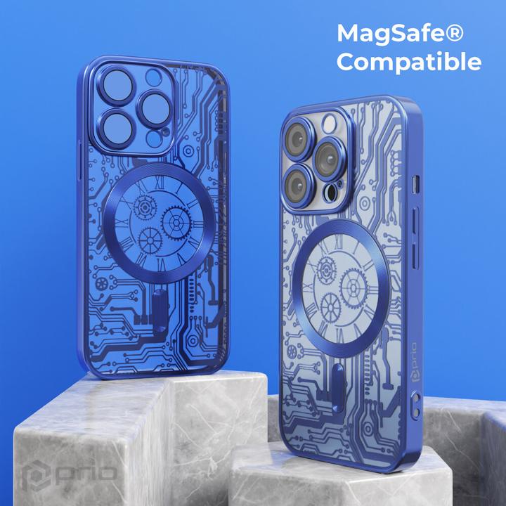 Produktbild prio elegante Handyhülle MAG für iPhone 12 Pro Max blau (Apple iPhone 12 Pro Max)