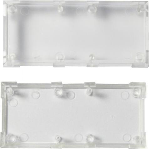 Actual product image Allnet BrickÂRÂknowledge plastic tray 2x1 transparent top and bottom pack of 10