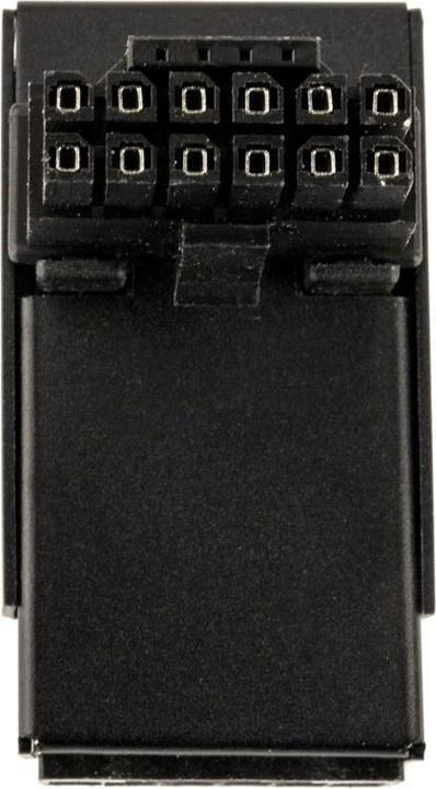 Actual product image Kolink Core Pro 12V-2x6 90 degree adapter - type 1, black