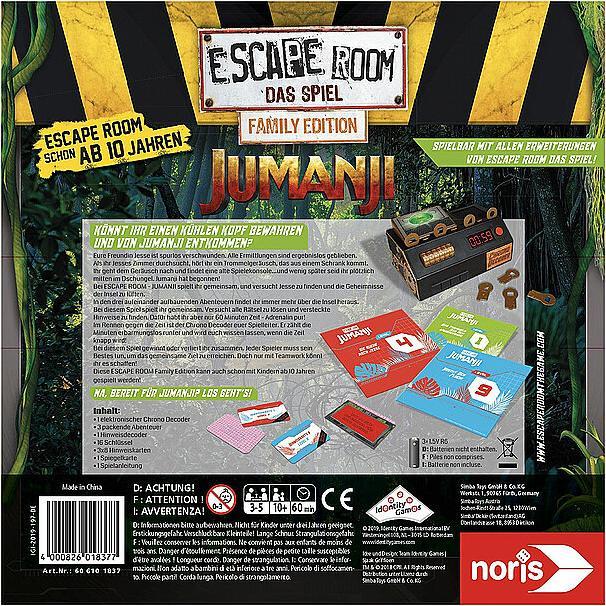 Actual product image Noris Escape Room Jumanji (German)