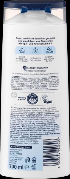 Actual product image dm Balea MED Ultra Sensitive Dead Sea Body Lotion (Body lotion, 300 ml)