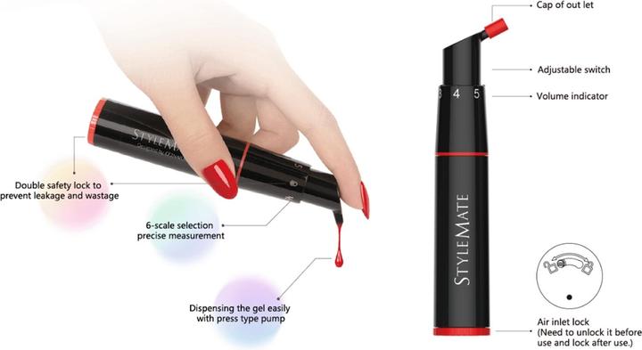 Produktbild Trisa Gelfarbe Stylemate Rot (Nagellacktrockner, Rot)
