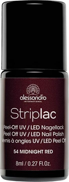 Produktbild Alessandro Striplac (54 Midnight Red, Abziehbarer Nagellack)