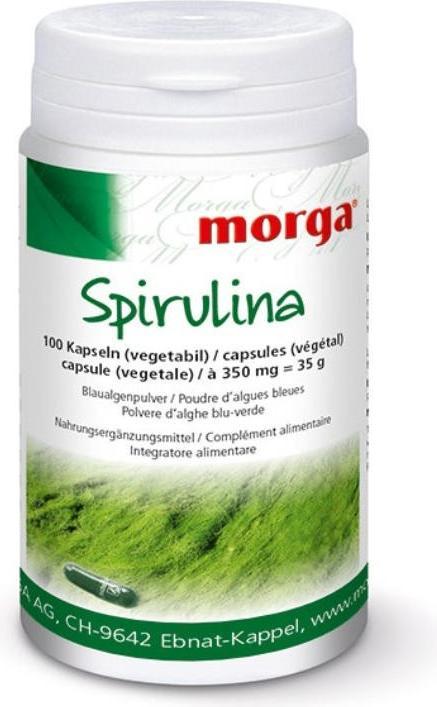 Actual product image Morga Spirulina Capsules (100 Piece, Capsules, 300 g)