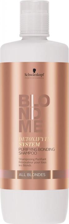 Produktbild Schwarzkopf Professional Blondme - Detoxifying System Purifying Bonding Shampoo (1000 ml, Flüssiges Shampoo)