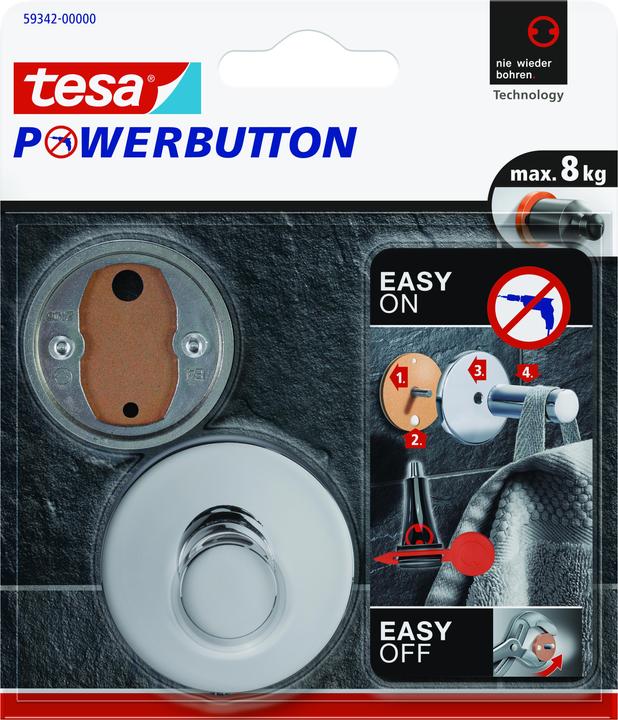 Produktbild tesa Powerbutton Premium Haken