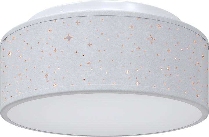 Produktbild VidaXL Deckenleuchte mit sternenförmigem Lampenschirm Grau Ø 30 cm Stoff E27 (E27)