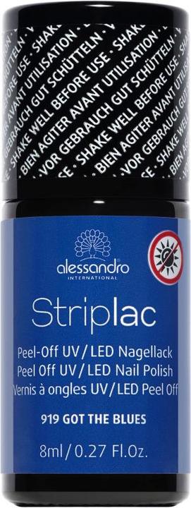 Immagine prodotto Alessandro Striplac 919 Got The Blues (Blu, Viola, Smalto pelabile, Vernice UV gel)