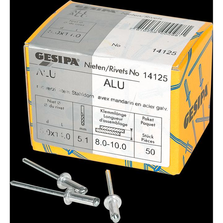 Gesipa Blindnieten 5.0x14 mm Aluminium 50 Stück