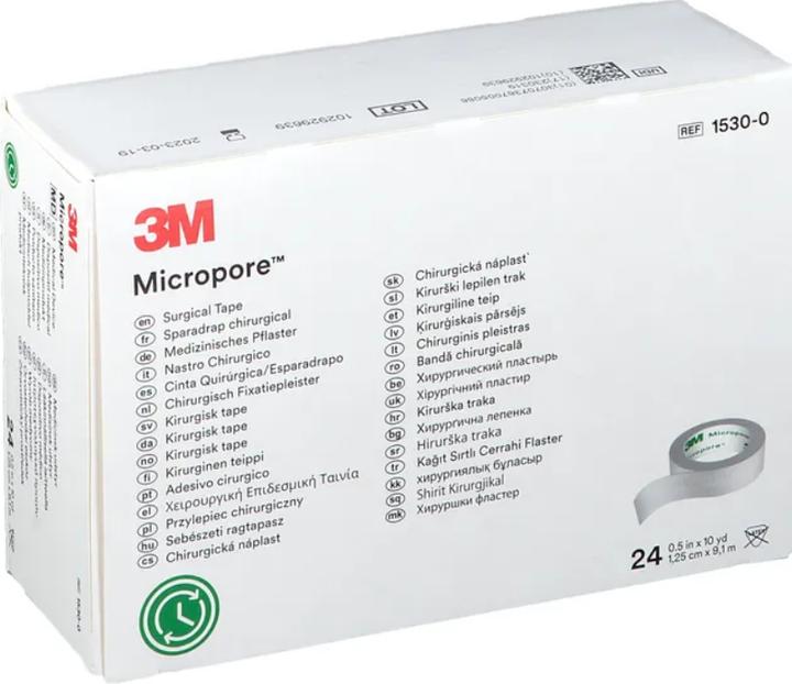 3M MICROPORE WEI 9.10MX1.25CM (24 x)
