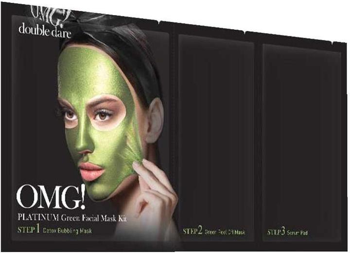 Actual product image double dare Platinum Green Face Masks Kit (1 ml)
