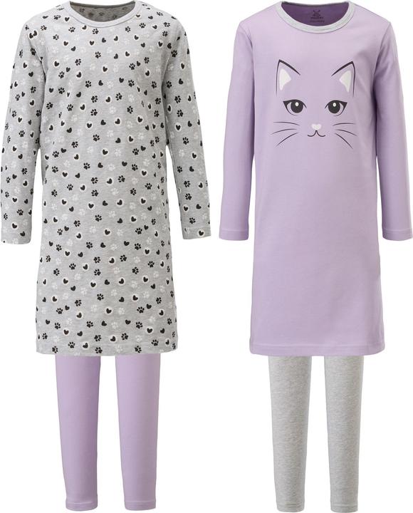 Produktbild Erwin Müller Kinder-Nachthemd mit Leggings 2er-Pack (122, 128)