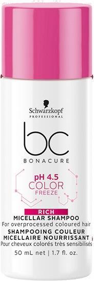Immagine prodotto Schwarzkopf BC p H 4.5 Color Freeze Rich Micellar Shampoo - (50 ml, Shampoo liquido)