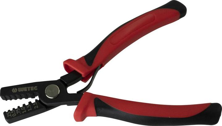 Produktbild Wetec Kerbzange für Aderendhülsen und nicht isolierte Kabelschuhe 0.25 - 2.5 mm² (155 mm)