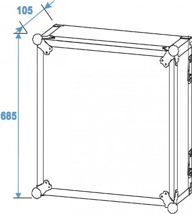 Image du produit Roadinger Rack d'amplification PR-2, 14U, 47cm de roulettes (Amplificateur)