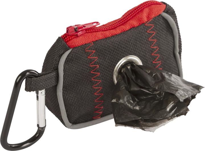 Produktbild Kerbl Tasche für Doodoo Pouch schwarz/rot, 8x5, 5x4cm (One Size, Hund, Hundesport)
