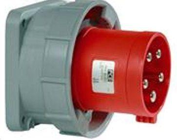 Image du produit PCE Connecteur de panneau 63A 5P 400V rouge IP67 POWER TWIST (635-6)