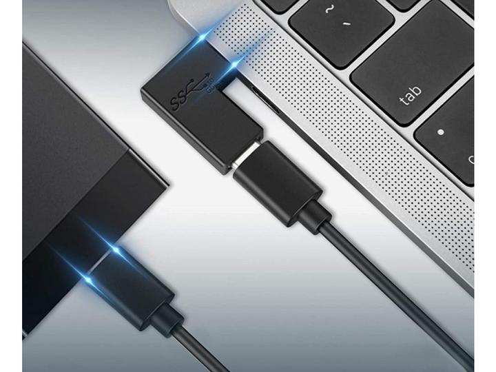 Actual product image PowerGuard USB-C 90 Grad Winkel Adapter (USB-C, 3.60 cm)