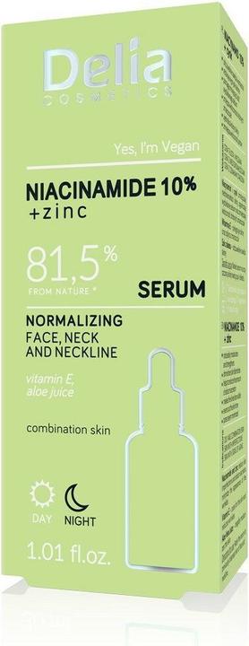 Image du produit Delia Cosmetics NIACINAMIDE 10%+ZINC Sérum normalisant jour et nuit (30 ml)