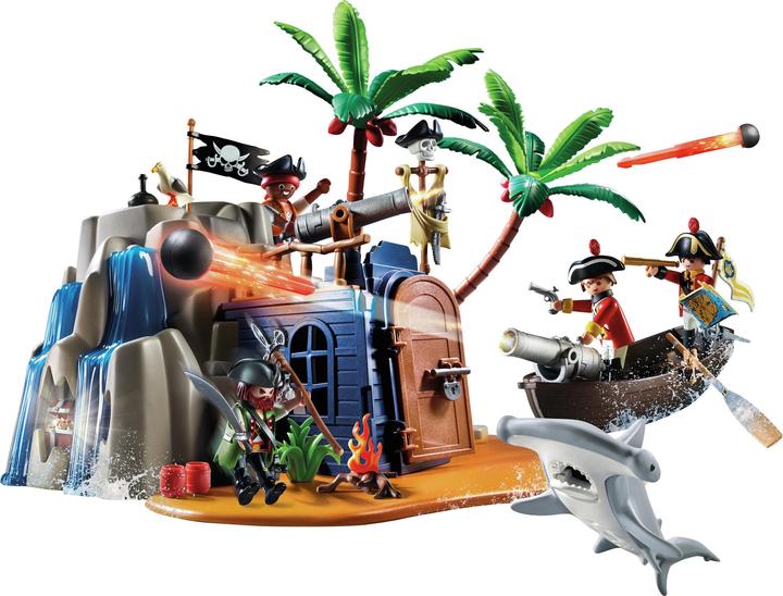 Actual product image Playmobil Pirate island with treasure stash (70556, Playmobil Pirates)